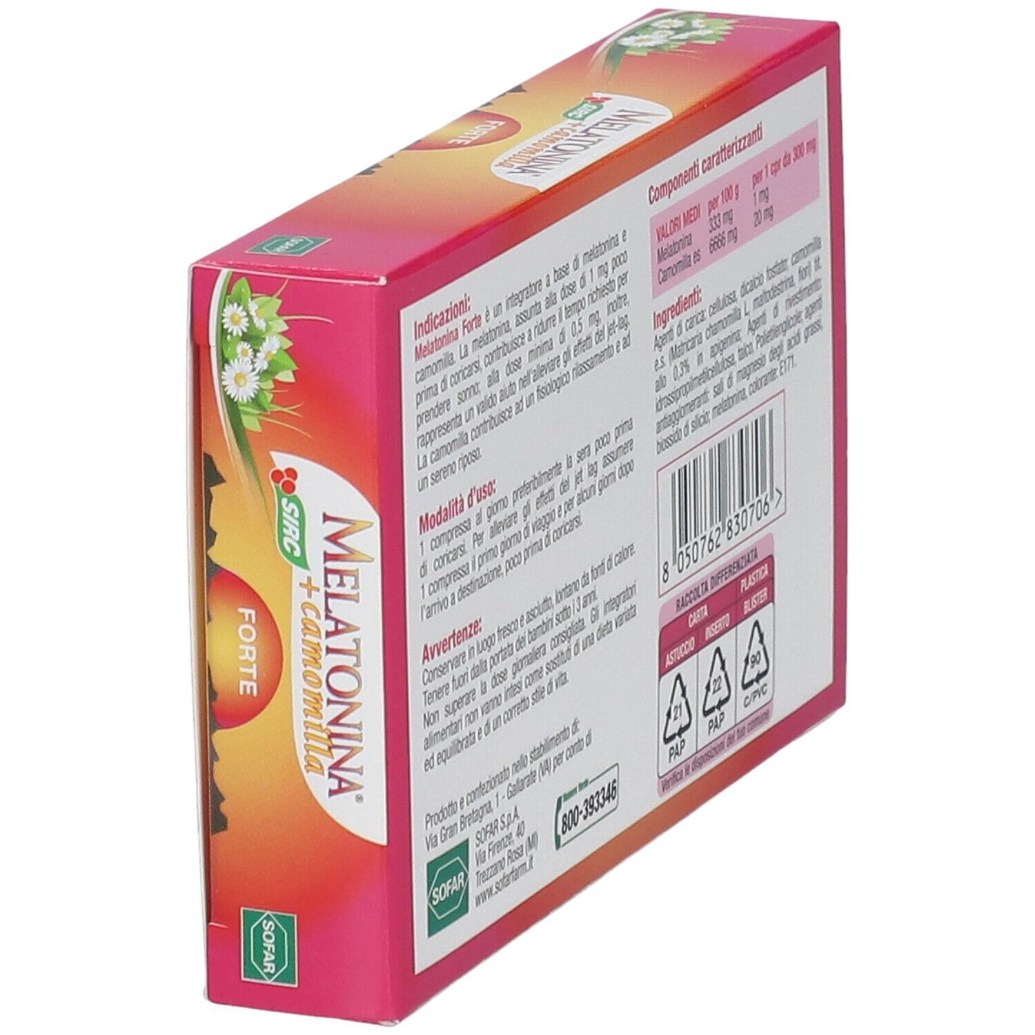 MELATONINA FORTE 30 COMPRESSE NUOVA FORMULAZIONE