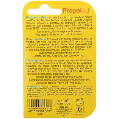 ESI PROPOLAID STICK LABBRA SPF 20 5,7 G ESI PROPOLAID STICK LABBRA SPF 20 5,7 G