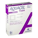 MEDICAZIONE STERILE IN SCHIUMA DI POLIURETANO IDROCELLULARE AQUACEL AG FOAM ADESIVA 12,5X12,5 CM 10 PEZZI