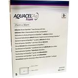 MEDICAZIONE STERILE IN SCHIUMA DI POLIURETANO IDROCELLULARE AQUACEL AG FOAM ADESIVA 25X30 CM 5 PEZZI