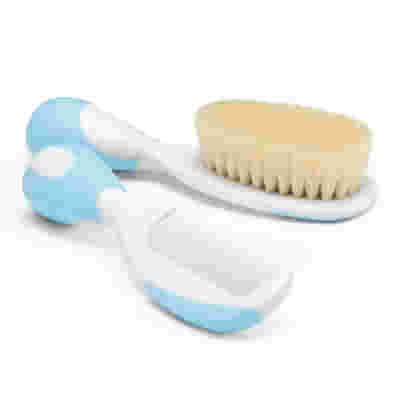 CHICCO SPAZZOLA + PETTINE AZZURRO