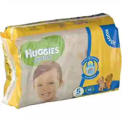 PANNOLINO HUGGIES UNISTAR JUNIOR 5 11/25 KG 16 PEZZI