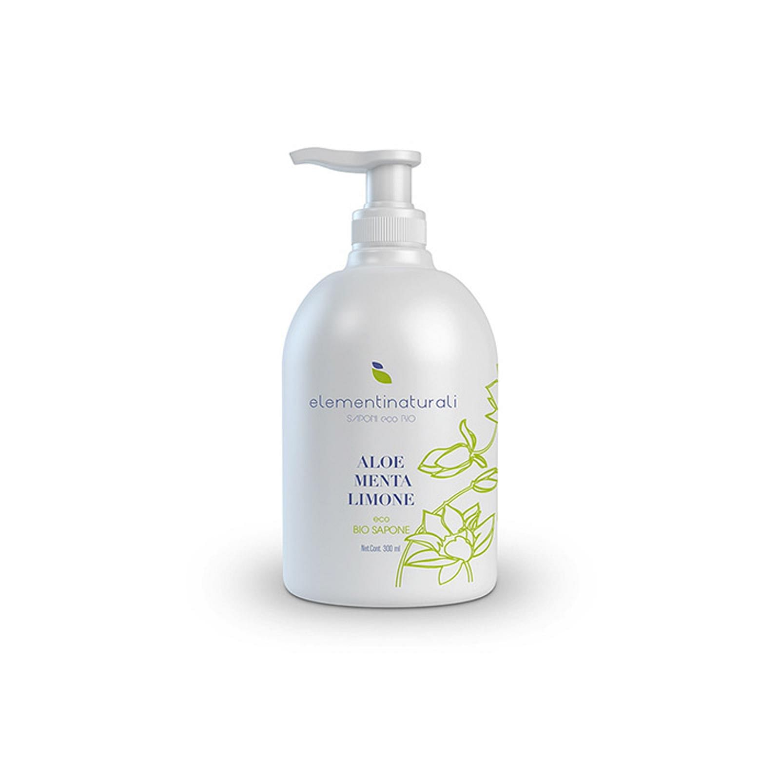 Elementiessenziali Sapone Eco Bio Aloe Menta Limone 300 Ml