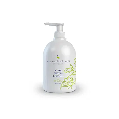 ELEMENTIESSENZIALI SAPONE ECO BIO ALOE MENTA LIMONE 300ML ELEMENTIESSENZIALI SAPONE ECO BIO ALOE MENTA LIMONE 300ML