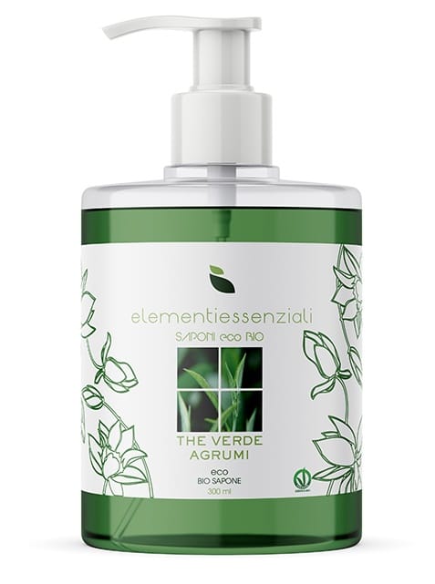 Elementiessenziali Sapone Eco Bio The Verde Agrumi 300 Ml