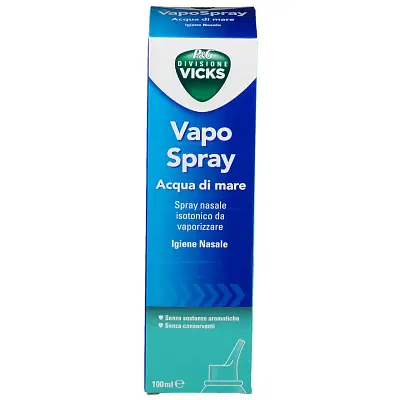 VICKS VAPOSPRAY ACQUA DI MARE ISOTONICO 100 ML VICKS VAPOSPRAY ACQUA DI MARE ISOTONICO 100 ML