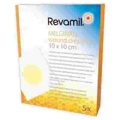 GARZA MEDICATA REVAMIL MELGINATE ALGINATO MIELE 10X10 CM 5 PEZZI