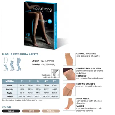 MODASANA MICROFIBRA COPRENTE COLLANT 140 NERO TAGLIA 4 1 PAIO MODASANA MICROFIBRA COPRENTE COLLANT 140 NERO TAGLIA 4 1 PAIO