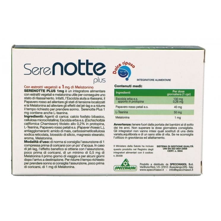SERENOTTE PLUS 1 MG 30 CAPSULE NEW