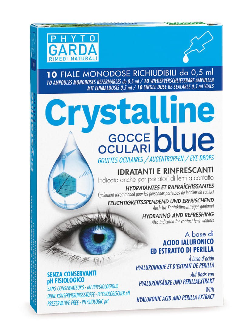CRYSTALLINE BLUE GOCCE OCULARI MONODOSE 10 FIALE 0,5 ML