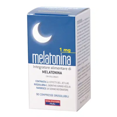 MELATONINA 1 MG 90 COMPRESSE OROSOLUBILI MELATONINA 1 MG 90 COMPRESSE OROSOLUBILI
