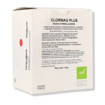CLORMAG PLUS NUOVA FORMULAZIONE 20 BUSTINE CLORMAG PLUS NUOVA FORMULAZIONE 20 BUSTINE