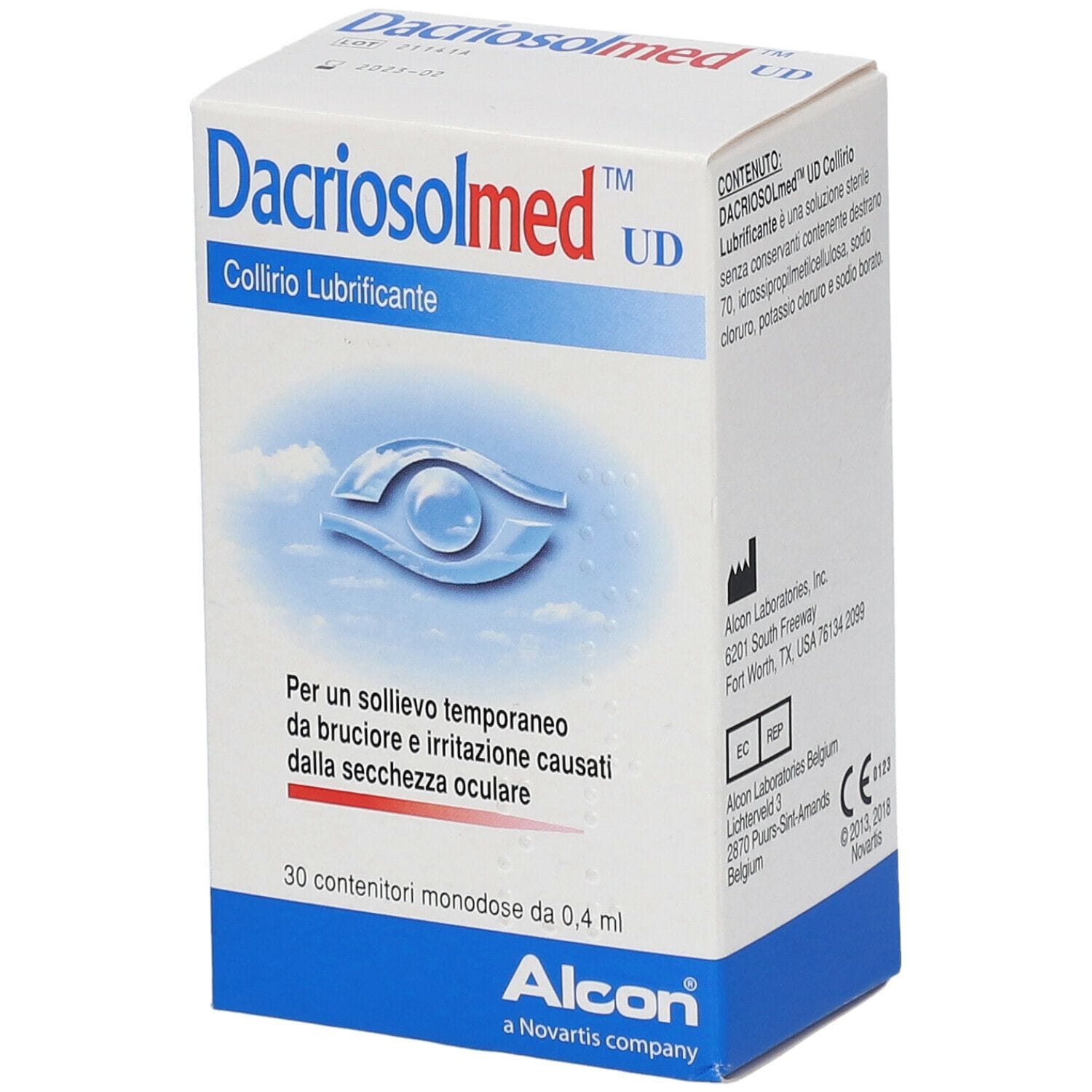 DACRIOSOLMED UD COLLIRIO LUBRIFICANTE 30 FLACONCINI MONODOSE 0,4 ML