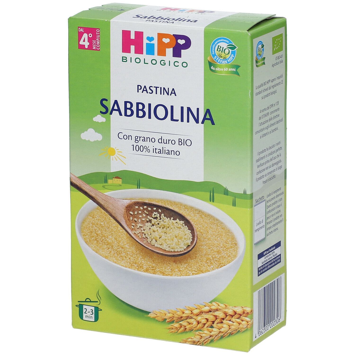 Hipp Bio Pastina Sabbiolina 320 G