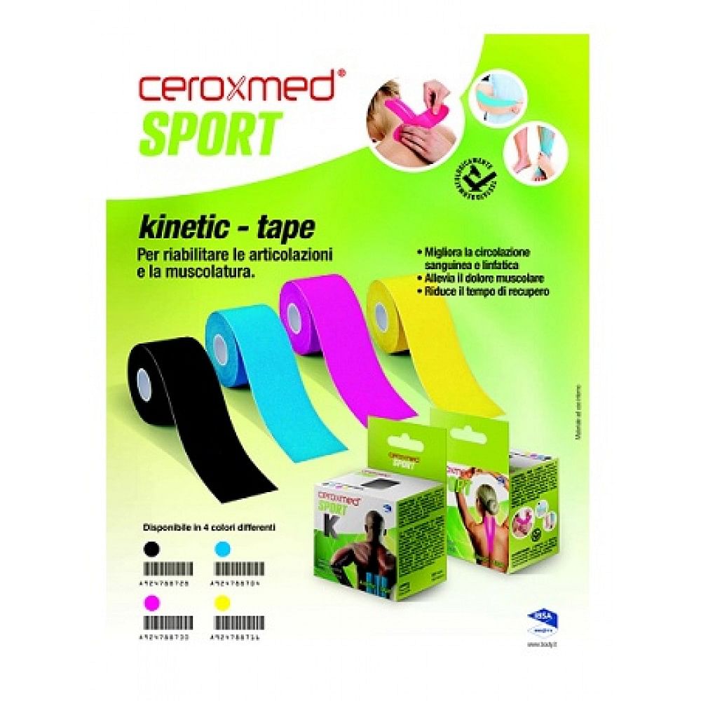 Ceroxmed Sport Kinetic Tape Blu 1 Pezzo