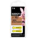 DURACELL ACTIVAIR HEARING AID EASY TAB 10 GIALLO BATTERIA PER APPARECCHIO ACUSTICO 6 PEZZI