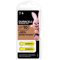 DURACELL ACTIVAIR HEARING AID EASY TAB 10 GIALLO BATTERIA PER APPARECCHIO ACUSTICO 6 PEZZI