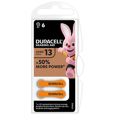 DURACELL EASY TAB 13 ARANCIO BATTERIA PER APPARECCHIO ACUSTICO