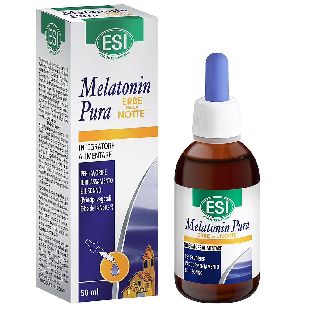 Esi Melatonin Pura Gocce Erbe Notte 50 Ml