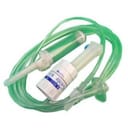 DEFLUSSORE CON REGOLATORE DI FLUSSO A GRAVITA' CON PERFORATORE 5/250ML