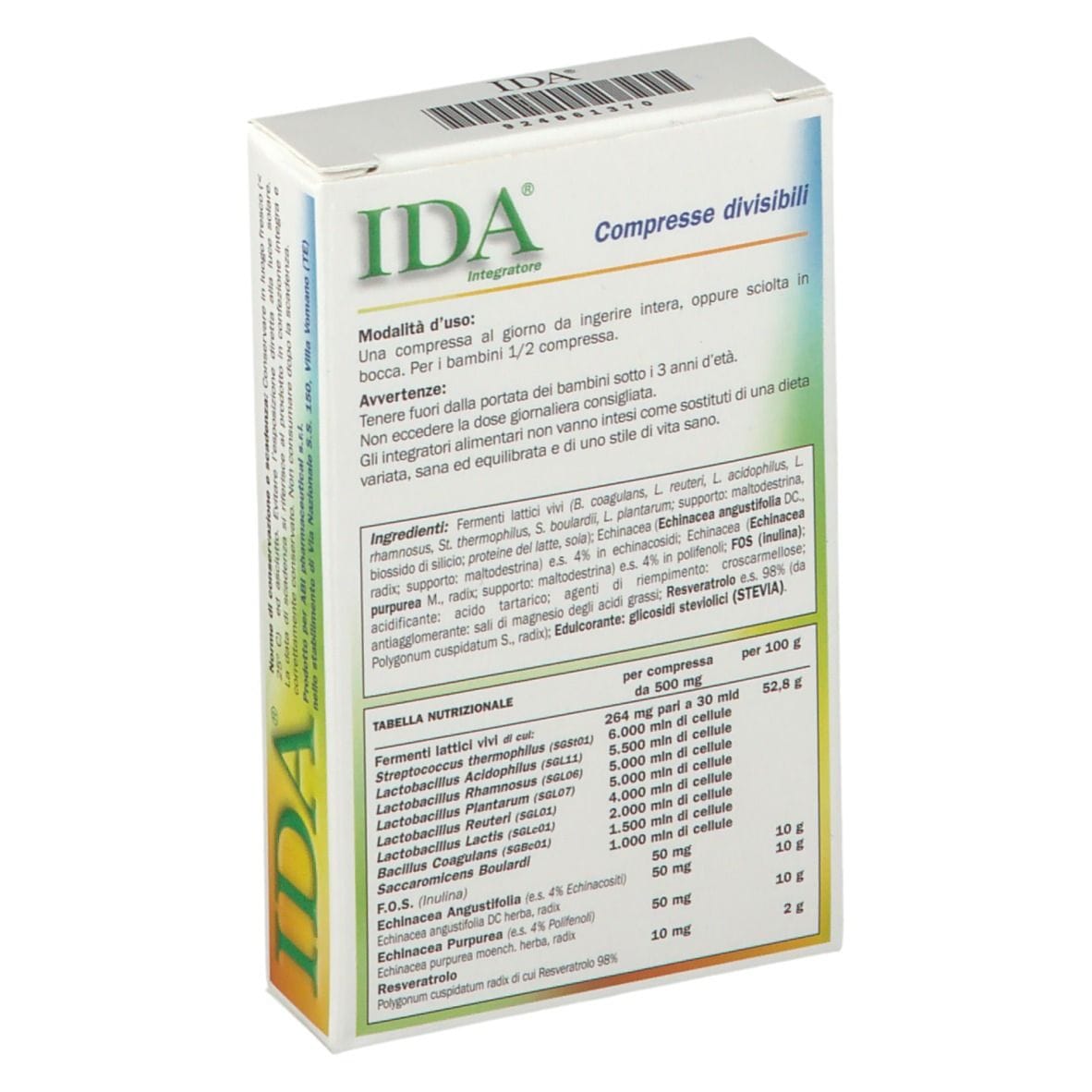 IDA 24 COMPRESSE OROSOLUBILI DIVISIBILI