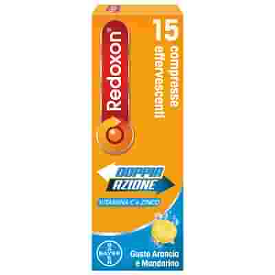 REDOXON DOPPIA AZIONE 15 COMPRESSE EFFERVESCENTI VITAMINA C ZINCO ARANCIA E MANDARINO 45,78 G