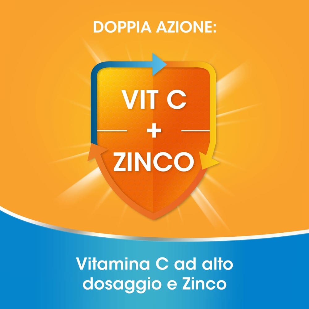 REDOXON DOPPIA AZIONE 15 COMPRESSE EFFERVESCENTI VITAMINA C ZINCO ARANCIA E MANDARINO 45,78 G
