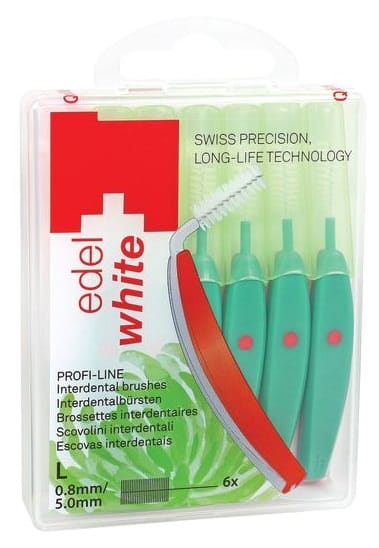 EDEL WHITE SCOVOLINO INTERDENTALE L 0,8MM 6 PEZZI