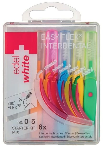 EDEL WHITE SCOVOLINO INTERDENTALE ASSORTITO 6 PEZZI