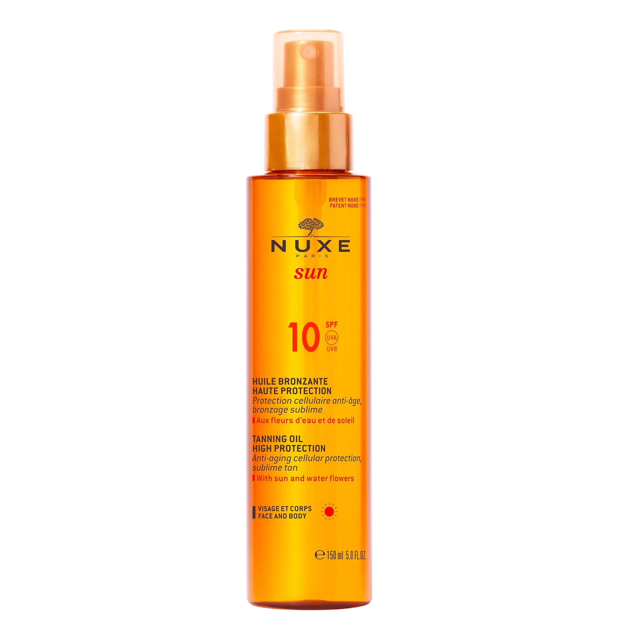 Nuxe Sun Olio Solare Viso E Corpo Spf10 150 Ml