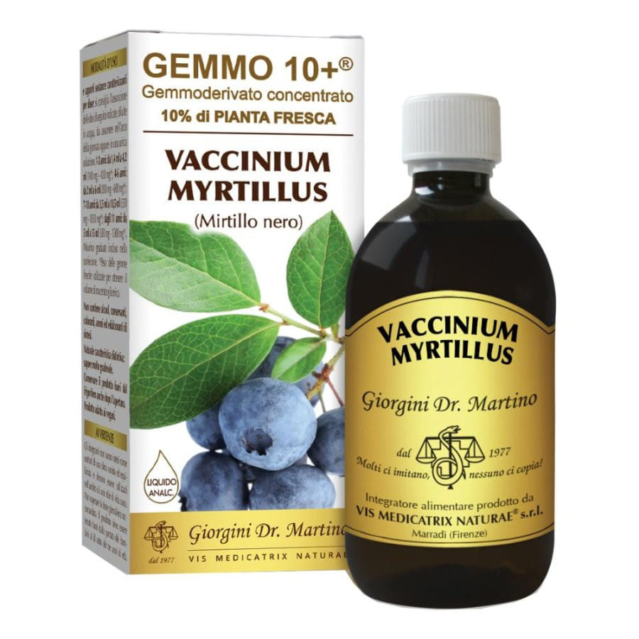 GEMMO 10+ MIRTILLO NERO LIQUIDO ANALCOLICO 500 ML