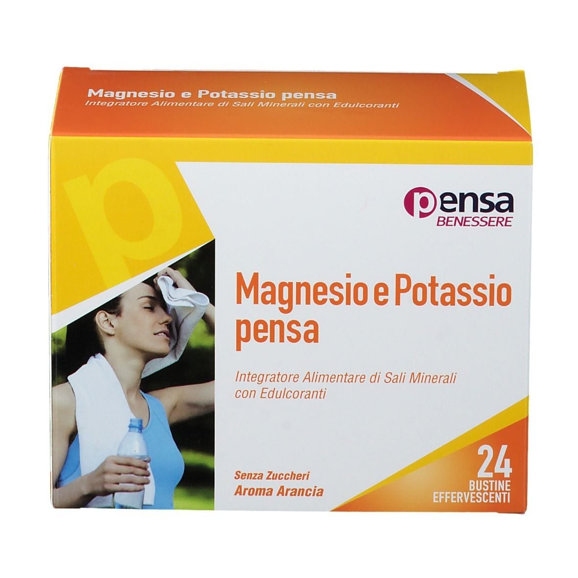 MAGNESIO E POTASSIO ARANCIA PENSA 24 BUSTINE EFFERVESCENTI