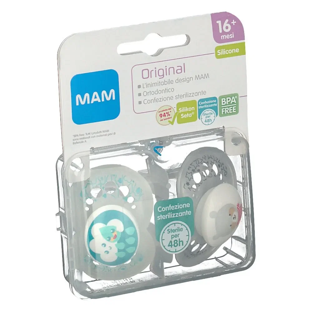 Mam Original Succhietto 16+ Silicone Confezione Doppia