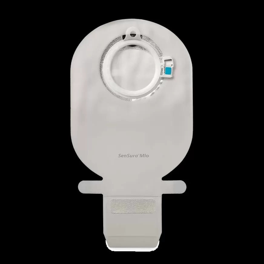 SACCA PER ILEOSTOMIA SENSURA MIO 430 CLICK APERTA CON APERTURA ISPEZIONABILE HIDE-AWAY SISTEMA A 2 PEZZI MIDI FLANGIA 60 MM 30 PEZZI