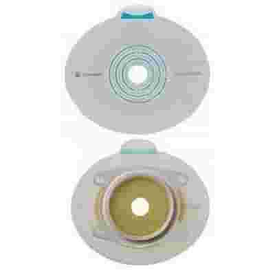 PLACCA PER UROSTOMIA COLOSTOMIA ILEOSTOMIA SENSURA MIO CLICK SISTEMA A DUE PEZZI FLANGIA 60 MM FORO RITAGLIABILE 40-55 MM 5 PEZZI
