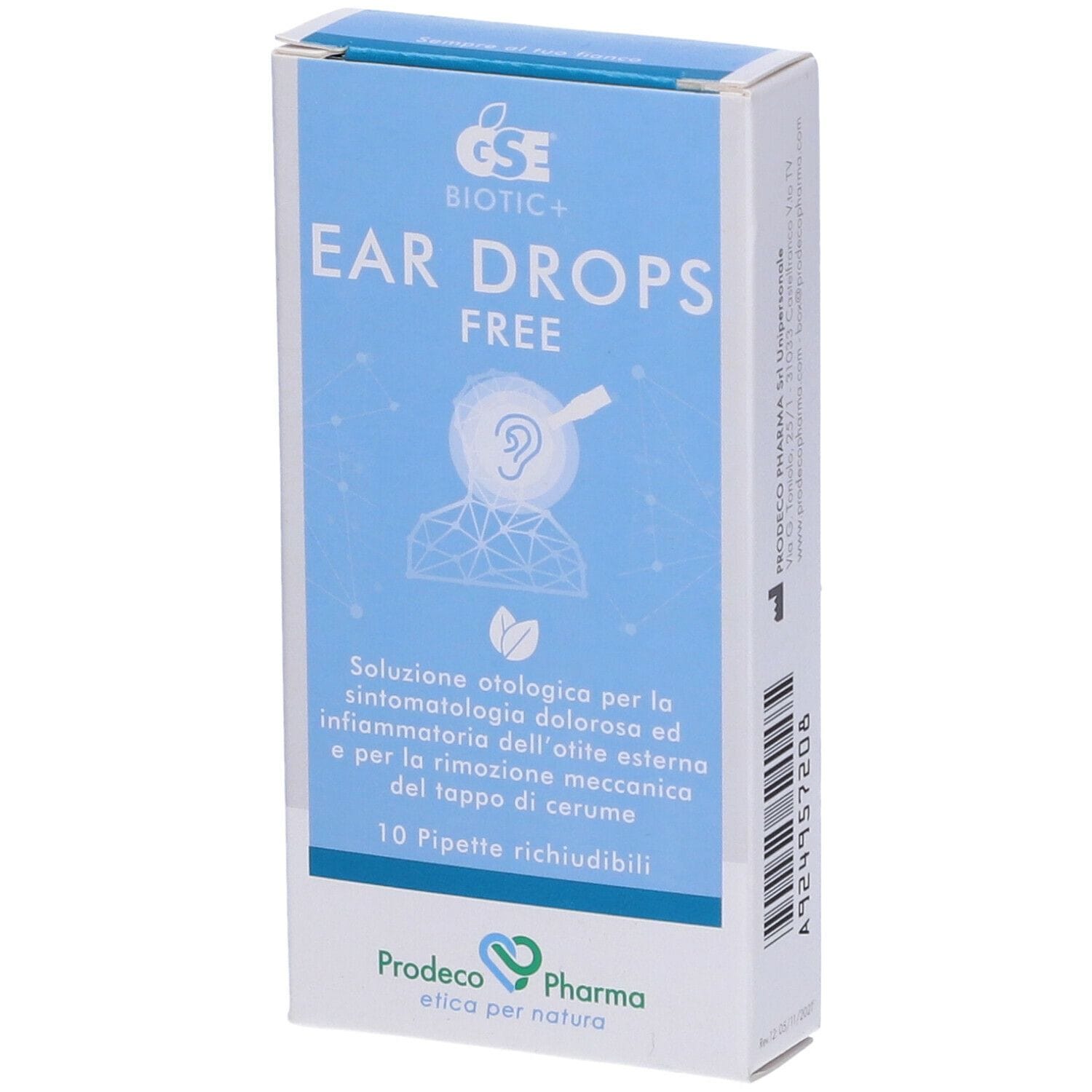 GSE EAR DROPS FREE 10 PIPETTE 0,3 ML