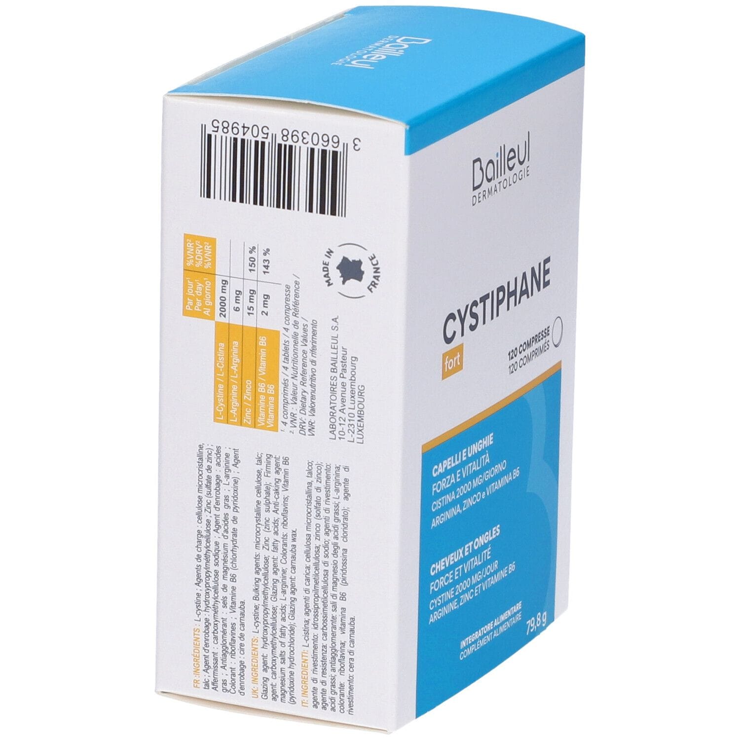 CYSTIPHANE 120 COMPRESSE