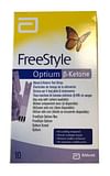 STRISCE MISURAZIONE CHETONEMIA OPTIUM BETA KETONE 10 PEZZI