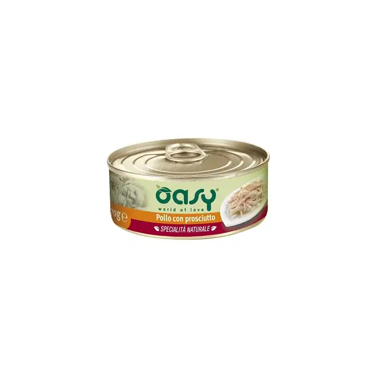 Oasy Wet Cat Pollo Con Prosciutto 70 G