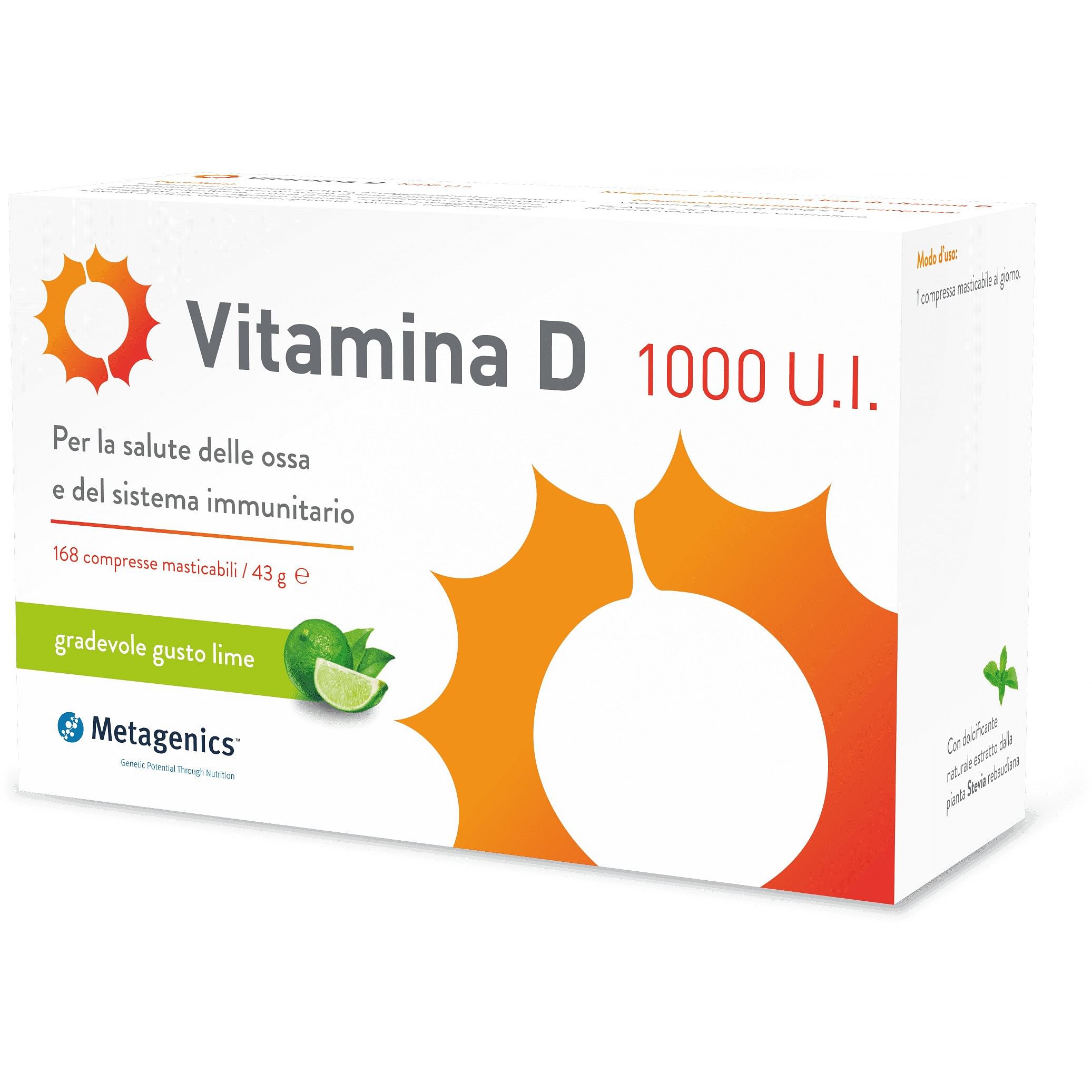 Vitamina D 1000 Ui 168 Compresse Masticabili