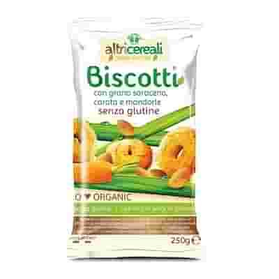 ALTRICEREALI BISCOTTI DI GRANO SARACENO CON CAROTA E MANDORLE BIO 250 G