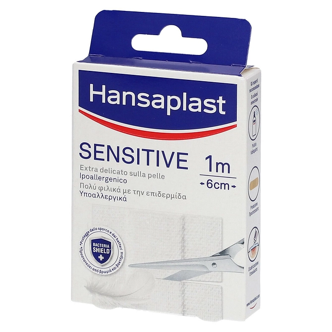 Hansaplast Striscia Sensitive Pretagliata 1 X6 Cm 10 Pezzi