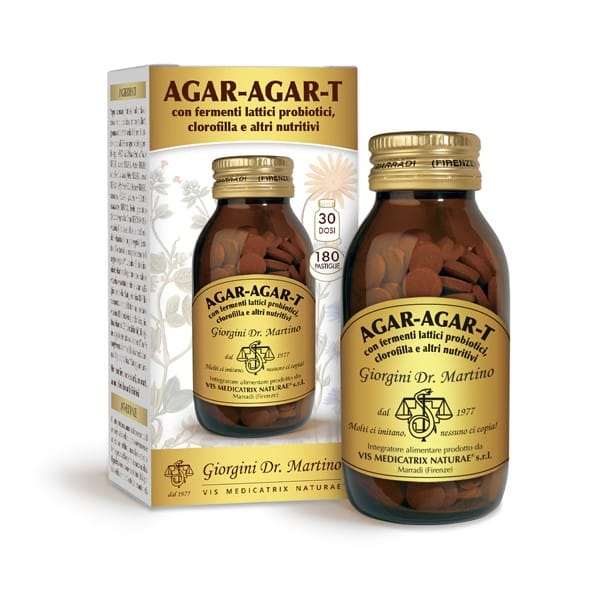 Agar Agar T Con Fermenti Lattici E Clorofilla 180 Pastiglie