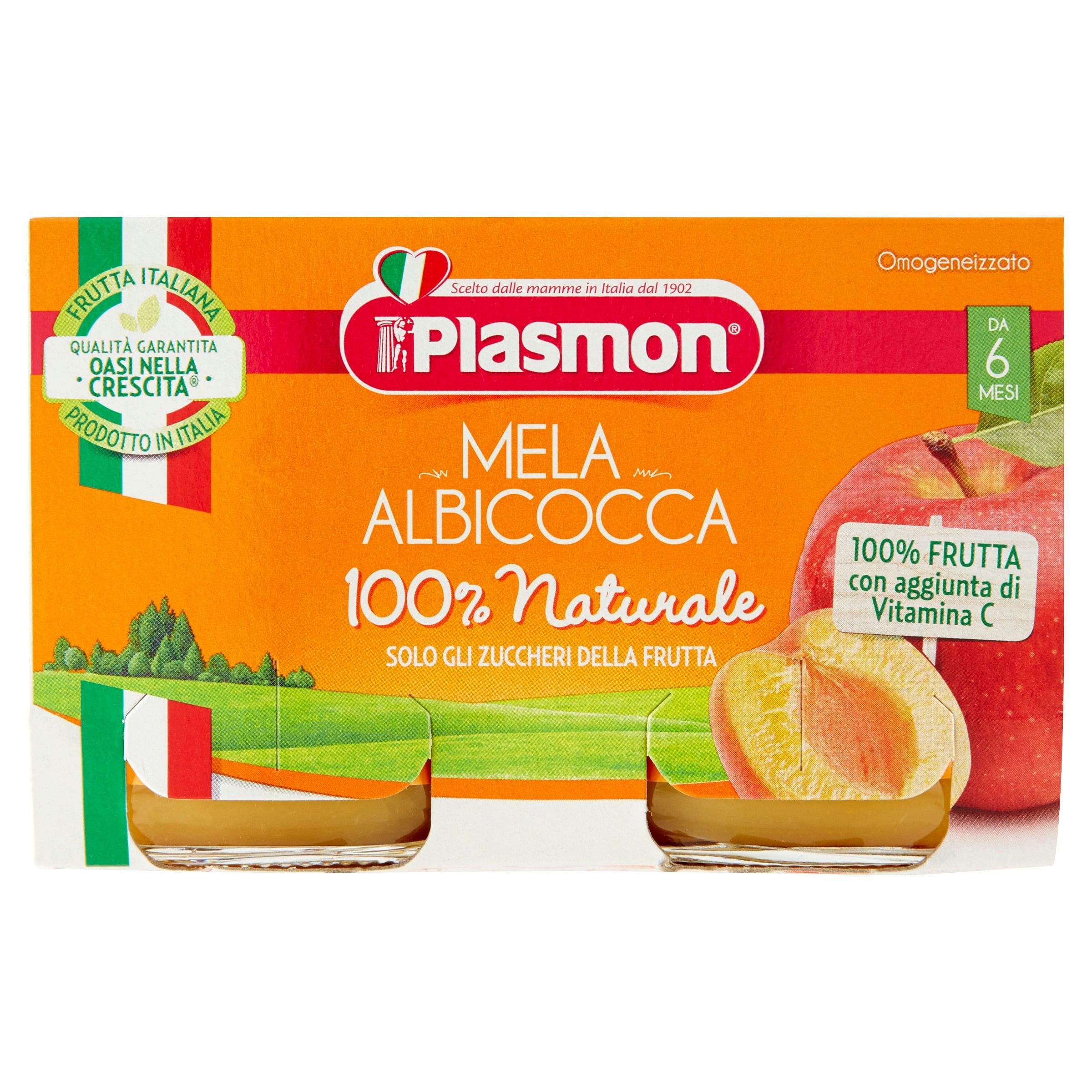 Plasmon Omogeneizzato Mela Albicocca 2 X 104 G