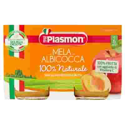 PLASMON OMOGENEIZZATO MELA ALBICOCCA 2 X 104 G