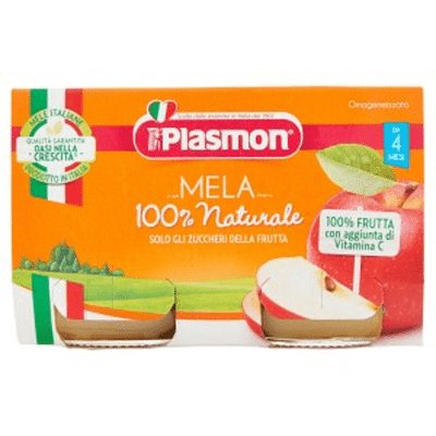 PLASMON OMOGENEIZZATO MELA 2 X 104 G