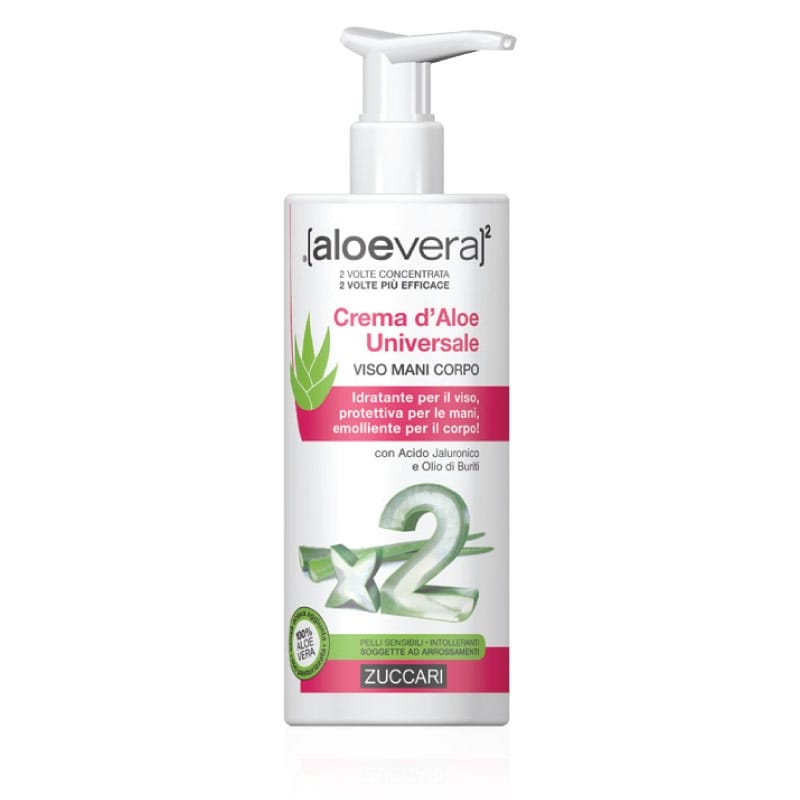 ALOEVERA2 CREMA D'ALOE UNIVERSALE VISO MANI E CORPO 300 ML