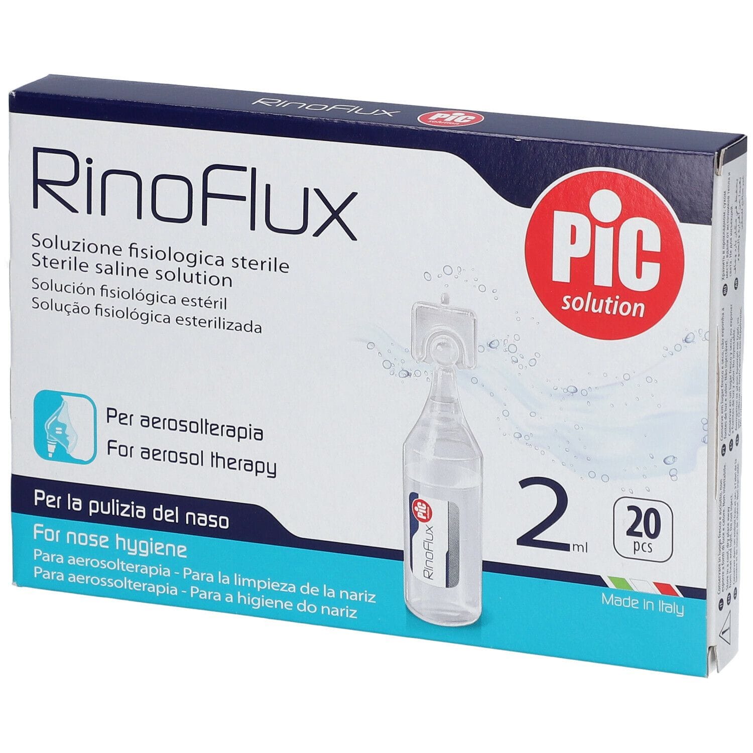 RINOFLUX SOLUZIONE FISIOLOGICA 20 FIALE 2 ML