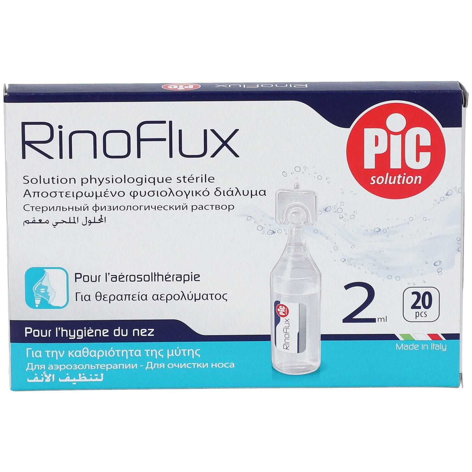 RINOFLUX SOLUZIONE FISIOLOGICA 20 FIALE 2 ML