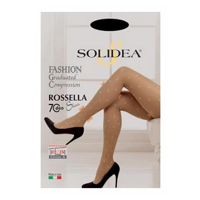 Rossella 70 Sheer Collant Fantasia Nero 3 Ml